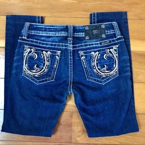 Miss Me Dark Wash Skinny Jean Size 27